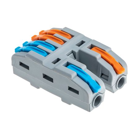 Клемма на 6 проводов Duwi СМК-524 PRO 4 кв.мм разветвительная с рычажками без пасты (4 шт.) (26660 4)