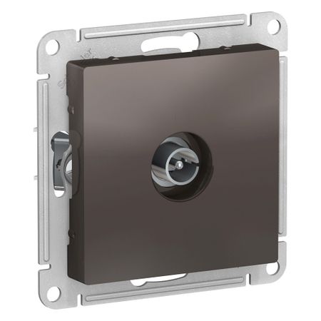 Розетка телевизионная Systeme Electric AtlasDesign встраиваемая мокко (ATN000693)