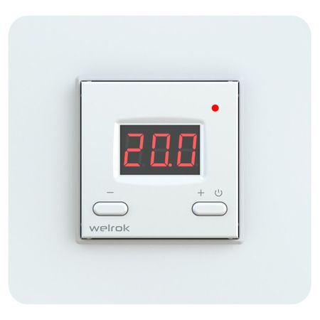 Терморегулятор электронный для теплого пола Welrok VT белый умный термостат для теплого пола bseed zigbee