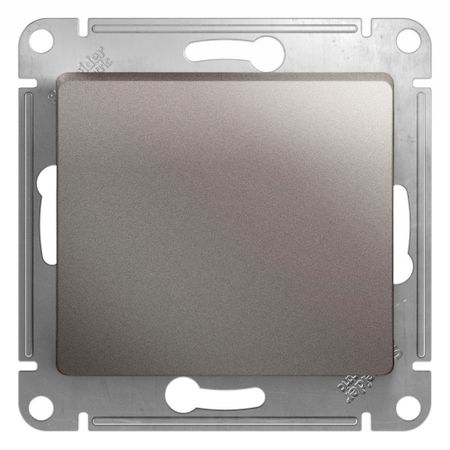 Выключатель Systeme Electric Glossa одноклавишный встраиваемый платина (GSL001211)