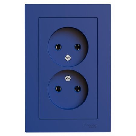 Розетка Systeme Electric AtlasDesign встраиваемая аквамарин (ATN001120)