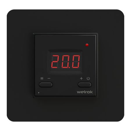 Терморегулятор электронный сенсорный для теплого пола Welrok AZ BK черный с поддержкой Wi-Fi juanjuan wifi терморегулятор для теплого пола 16а