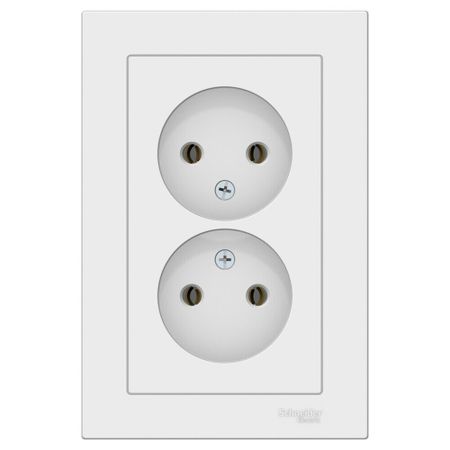 Розетка Systeme Electric AtlasDesign встраиваемая лотос (ATN001320)