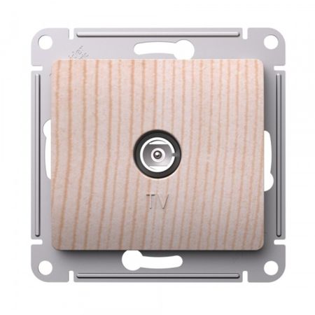 Розетка телевизионная Systeme Electric Glossa встраиваемый сосна (SE GSL001593) розетка телевизионная накладная tdm electric дача сосна