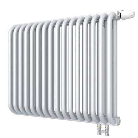 Радиатор стальной трубчатый КЗТО 540х658 мм 1/2 16 секций нижнее правое подключение белый