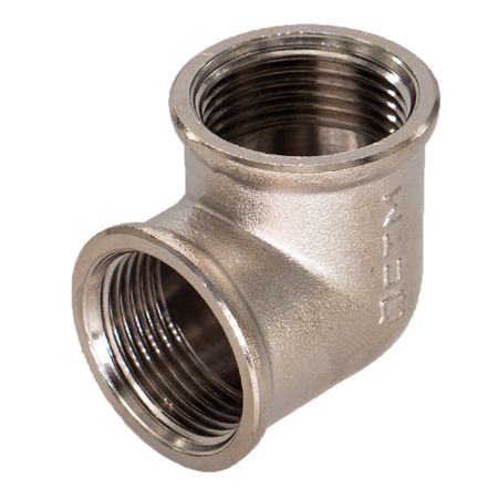 Угол 3/4 ВР(г) х 3/4 ВР(г) латунный соединитель 180 градусов высота 120 дуб венге 19 1703 22