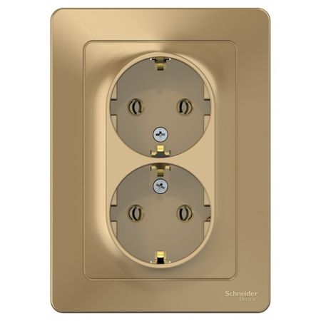 Розетка Systeme Electric Blanca встраиваемая титан (BLNRS001024) розетка встраиваемая systeme electric blanca с заземлением без шторок 16 а