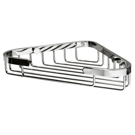 Полка для ванной WasserKraft угловая 130х203х35 мм металл хром (K-733)