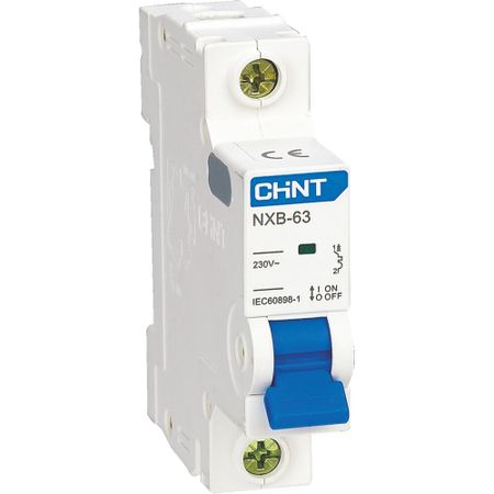 Автоматический выключатель модульный Chint NXB-63 1P 50А 6 кА 230 В (814019) chint nb1l rcbo тип a 10a 16a 32a 40a 30ma автоматический выключатель остаточного тока с магнитной защитой от перегрузки по току