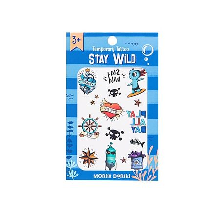 Тату MORIKI DORIKI Детские переводные татуировки Temporary TATTOO STAY WILD татуировки переводные miss pinky 9 5x5 7