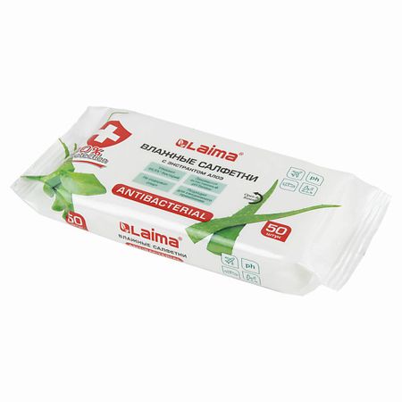Салфетки для рук LAIMA Салфетки влажные антибактериальные
