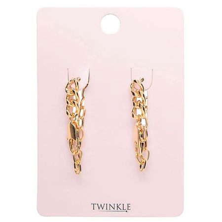 Серьги TWINKLE Серьги GOLDEN CHAIN mystique mirage серьги double chain earrings
