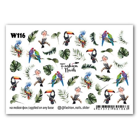 Наклейки для ногтей FASHION NAILS Слайдер дизайн для ногтей 