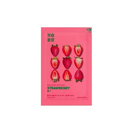 Маска для лица HOLIKA HOLIKA Маска для лица тканевая освежающая Pure Essence Mask Sheet Strawberry
