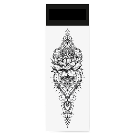 Наклейки для тела PRINT FACTORY Временная переводная татуировка Пионы искусственные пионы wqnjin шелк 1 букет 45 см