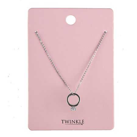 Колье TWINKLE Колье с подвеской Ring 50 шт резиновые кольца nbr o ring ojp cs 1 5 мм