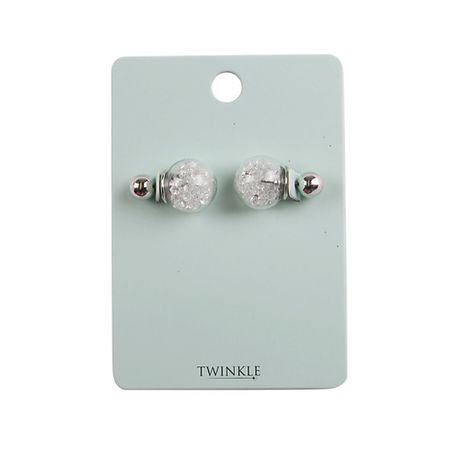 Серьги TWINKLE Серьги Silver Rounds plain studio серьги dotted oval earrings – silver