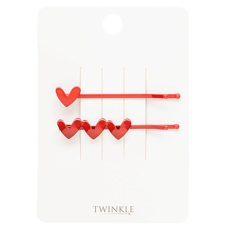 Набор заколок для волос TWINKLE Заколки-невидимки для волос RED HEARTS