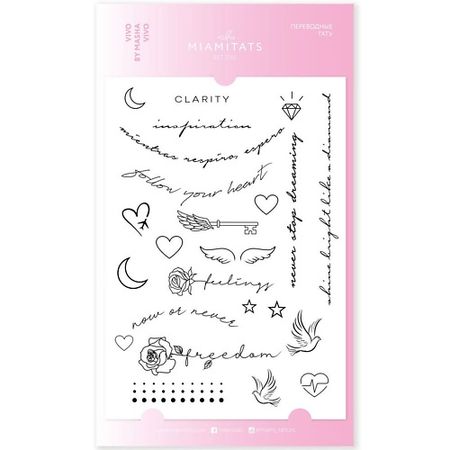 Наклейки MIAMITATS Переводные мини-тату ViVo by Masha Vivo мини ные точки washi наклейки 50 шт