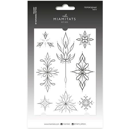 Наклейки MIAMITATS Переводные мини-тату Tracery мини ные точки washi наклейки 50 шт