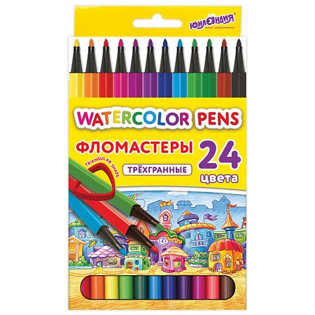 Набор фломастеров ЮНЛАНДИЯ Фломастеры Домики