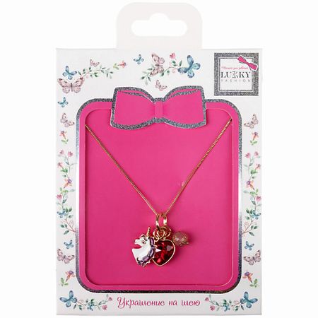 Подвеска с цепочкой LUKKY Цепочка с подвесками Единорог с кристаллом бронзовые железные украшения для елки jssmtlp с подвесками из стекла