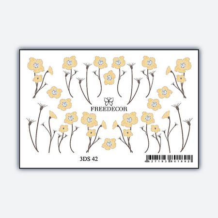 Слайдеры FREEDECOR Объемный 3D слайдер дизайн со стразами 