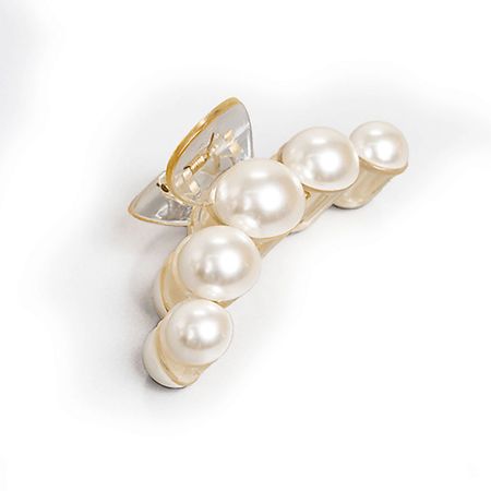 Заколка для волос ZIKOLKI STORE Заколка крабик аксессуар для волос большой краб с жемчугом, подарок женский хру ный музыкальный подарок will