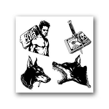 Тату TATTS Переводная тату 10*10см (для взрослых и детей)