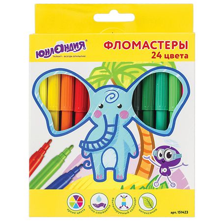 Набор фломастеров ЮНЛАНДИЯ Фломастеры Экзотика