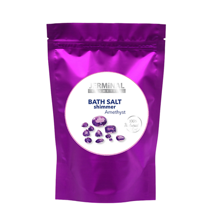 Соль для ванны JERMINAL COSMETICS Парфюмированная морская соль для ванны с шиммером расслабляющая Аметист кристалл аметист runyangshi