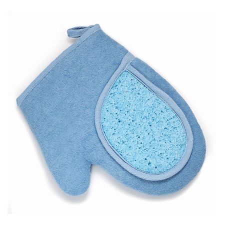 Мочалка SILVA Мочалка-варежка натуральная хлопок-целлюлоза салфетка vileda sponge cloth 3шт 20х18см губчатая хлопок целлюлоза