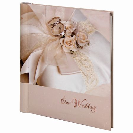 Фотоальбом BRAUBERG Фотоальбом свадебный на 20 магнитных листов, Наша свадьба