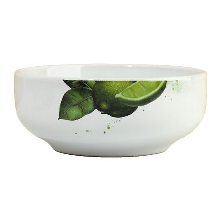 Тарелка DOLCE CERAMO Глубокая тарелка керамическая «Сочный лайм» большая керамическая тарелка abdo   и белая