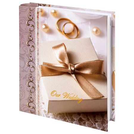 Фотоальбом BRAUBERG Фотоальбом Свадебный подарок 200 фото 10*15см прозрачный фотоальбом poka binder 50 100 шт