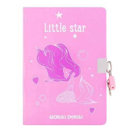 Блокнот MORIKI DORIKI Блокнот с ключoм Little Star Secret Notebook cartoon illustration cute little elephant schedule planning notebook color inner page daily planner portable pocket book
