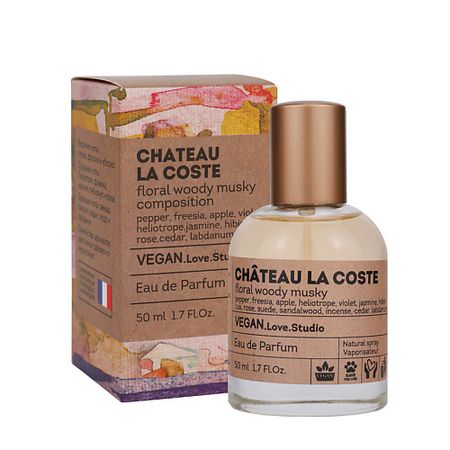 Парфюмерная вода VEGAN.LOVE.STUDIO Парфюмерная вода женская Chateau La Coste цветочный древесный яблоко перец кедр вино chateau tamagne мускат белое полусладкое 0 75 л