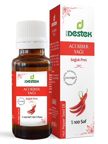 Масло для тела DESTEK Косметическое масло красного, жгучего  перца для волос и тела