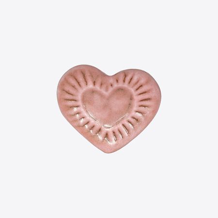 Брошь LA PALME ARTISAN CERAMICA Брошь-значок из керамики Сердце Пинк Б лазерный значок drama revenged love