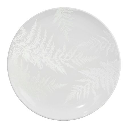 Тарелка DOLCE CERAMO Тарелка керамическая «Папоротник» большая керамическая тарелка abdo   и белая
