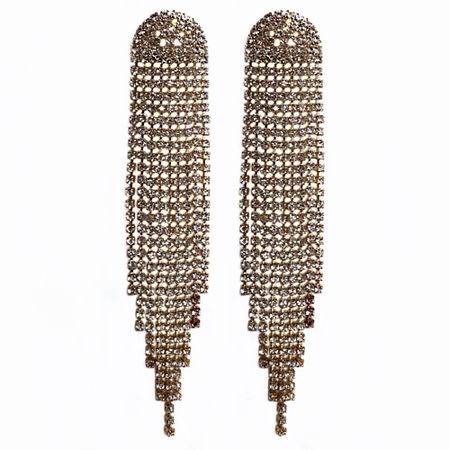 Серьги BLONDINKAMOLODEC Серьги со стразами длинные серебристые водостойкие стикеры funcolour 6040 серебристые