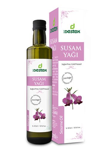 Масло для тела DESTEK Косметическое кунжутное масло для  лица, тела , кутикул, для волос масло кунжутное русска нерафинированное 250 мл