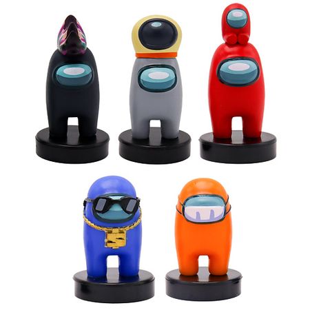 Набор детский AMONG US Набор фигурок-штампиков 3 серия (оранжевый герой)