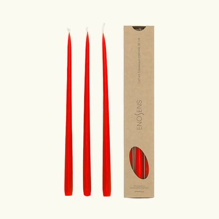 Набор декоративных свечей ENOSENS Набор интерьерных свечей Королевский алый шампунь мегагель baffy космический перламутр алый 275 мл