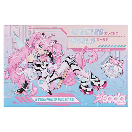 Палетка SODA Chan Палетка теней Electro World #softdivalution
