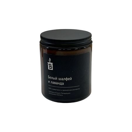 Свеча ароматическая BANKA HOME Ароматическая свеча в темной банке 