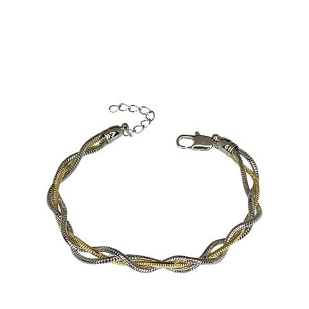 Браслет AMANTE CRYSTAL Браслет Bicolor плетение free form кафф bicolor double cuffs