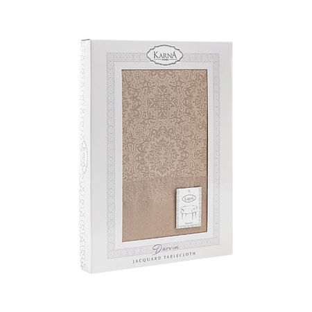 Скатерть KARNA Скатерть жаккард водонепроницаемая DARVIN круглая водонепроницаемая наклейка с котом