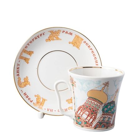 Набор посуды ИМПЕРАТОРСКИЙ ФАРФОРОВЫЙ ЗАВОД Бокал с блюдцем 