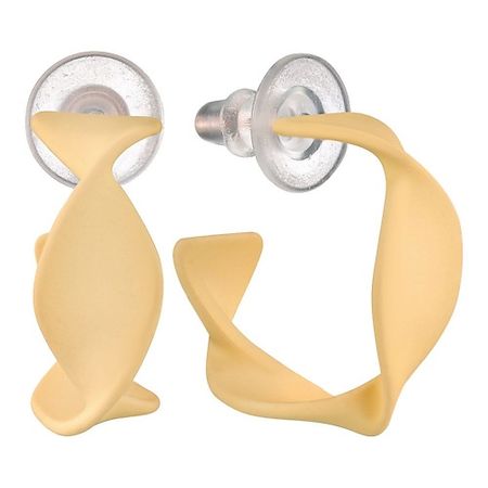 Серьги UVI JEWELLERY Серьги с эмалью бежевого цвета хлопковые салфетки summertree бежевого а